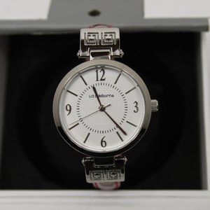 Liz Claiborne Women's Watch NIB Red Leather Strap